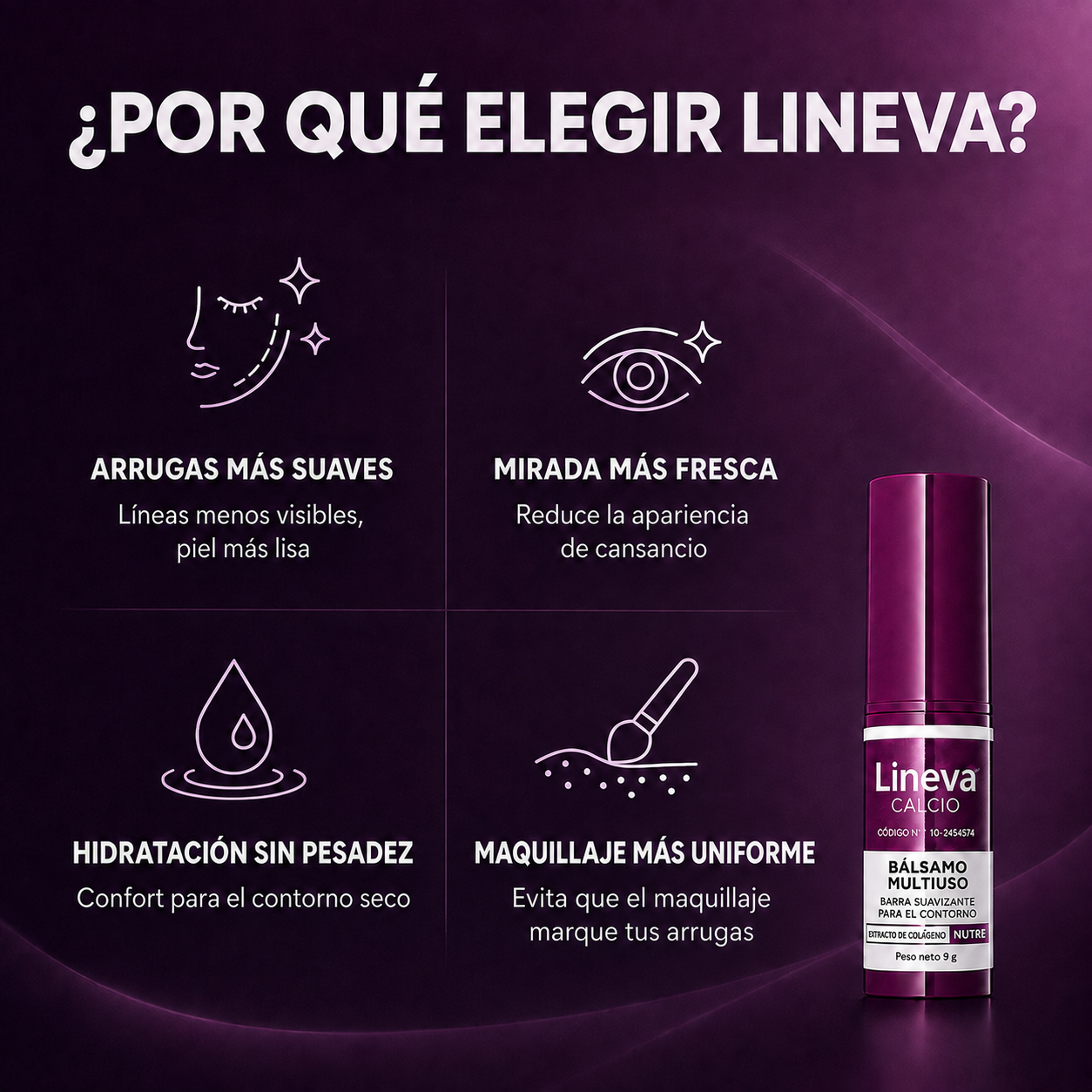 Lineva Bálsamo Facial Suavizante Antiarrugas
