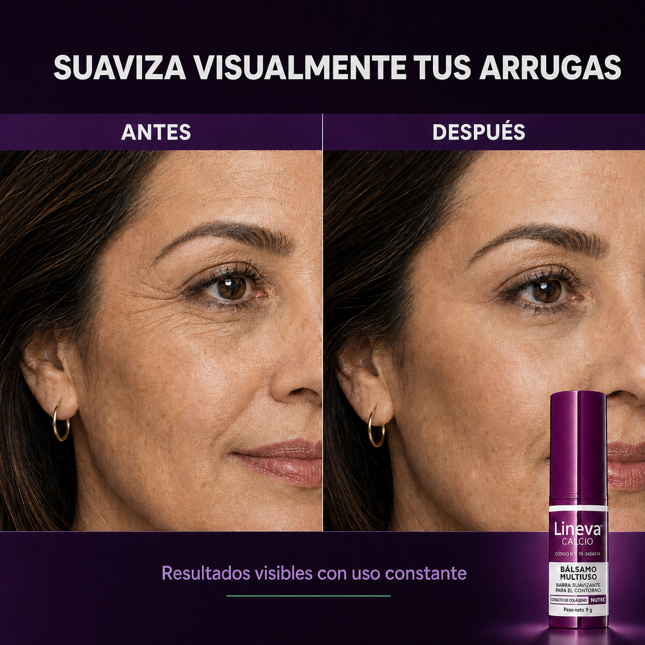 Lineva Bálsamo Facial Suavizante Antiarrugas